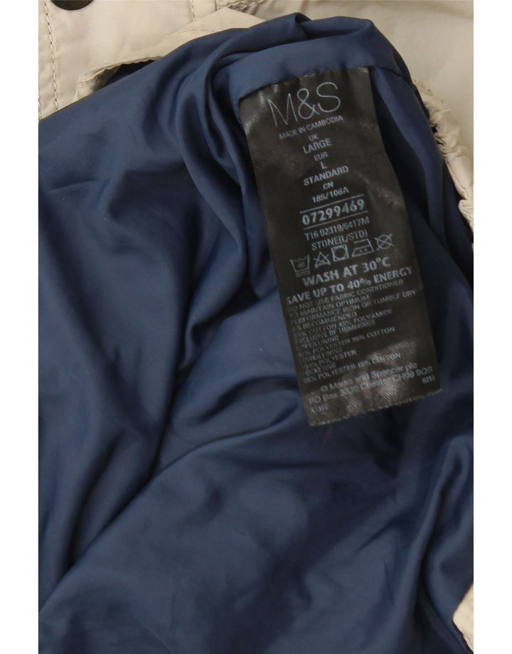 Marks & Spencer Chaqueta utilitaria para hombre Reino Unido 40 Grande Algodón beige