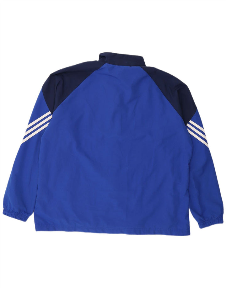 Adidas - Chaqueta de chándal para hombre, talla 2XL, color azul, poliéster