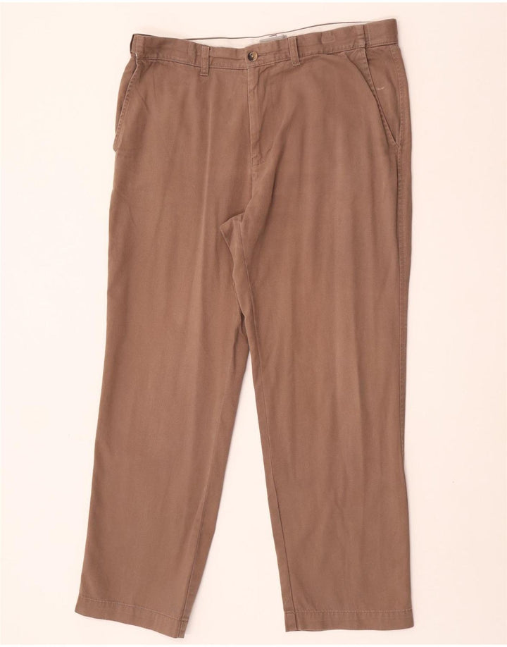 Marks & Spencer Pantalones chinos de corte regular para hombre W36 L29 Algodón marrón