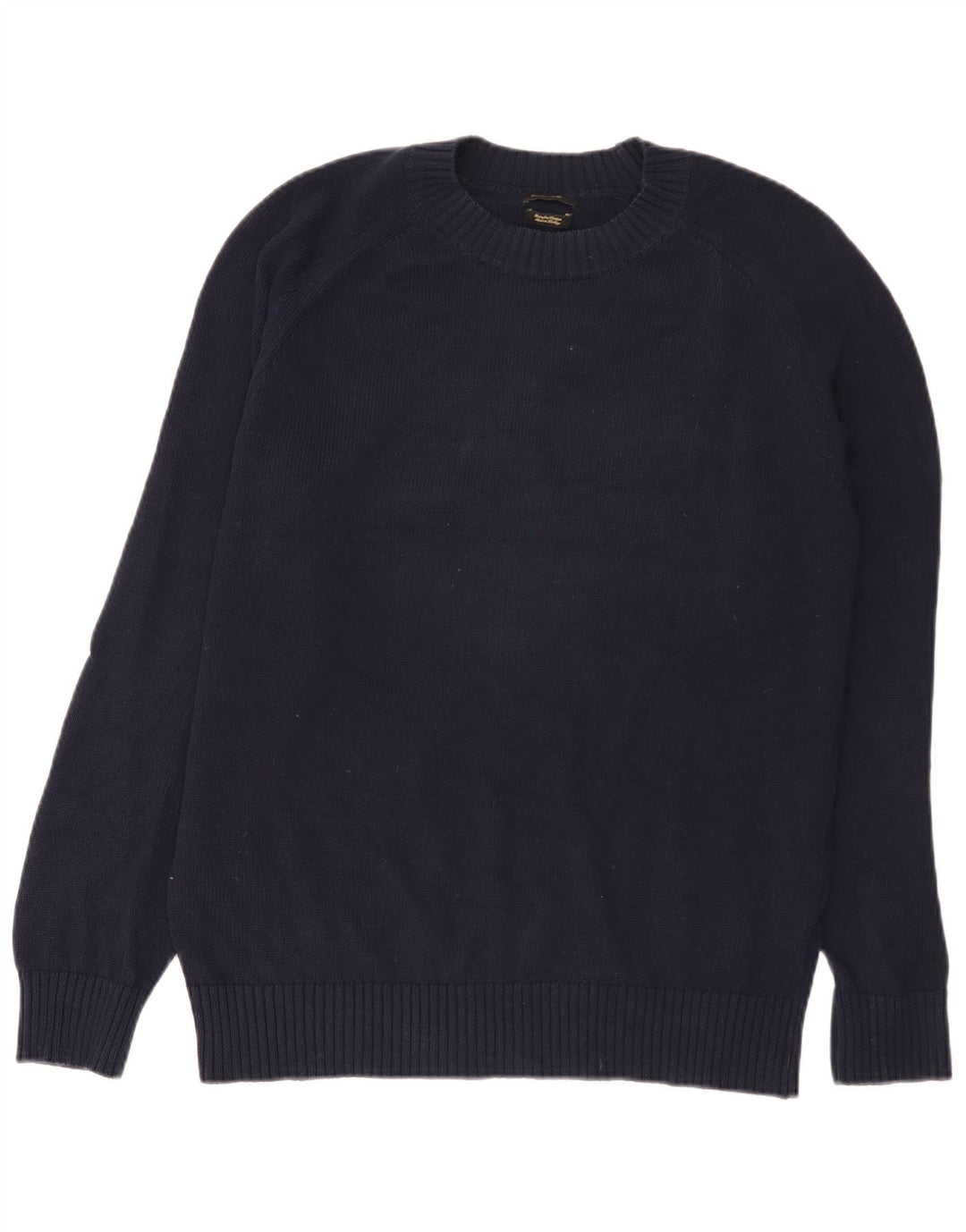 Massimo Dutti Hombre Jersey Cuello Redondo Jersey Medio Azul Marino