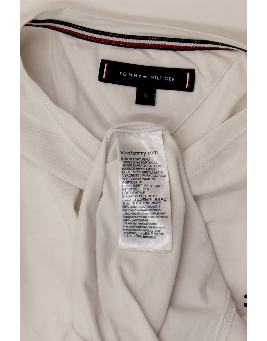 TOMMY HILFIGER Camiseta para hombre Top Small White Cotton