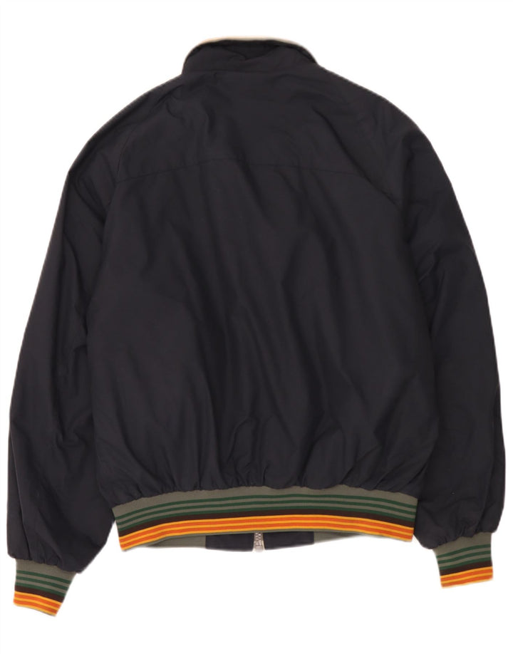 North Sails Chaqueta Bomber para Hombre UK 38 Mediana Poliamida A Rayas Azul Marino