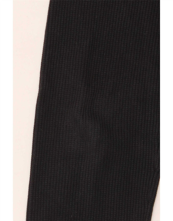 Cos - Jersey de cuello redondo para hombre, talla pequeña, algodón negro