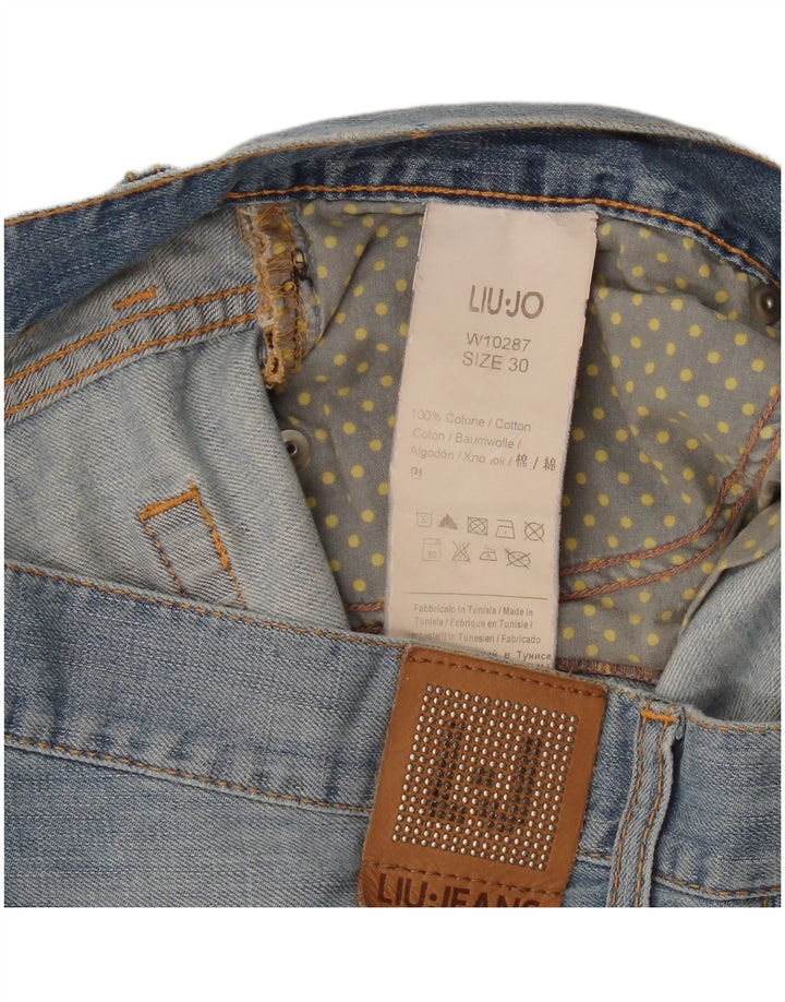 Pantalones cortos de mezclilla para mujer Liu Jo W30 Algodón azul medio