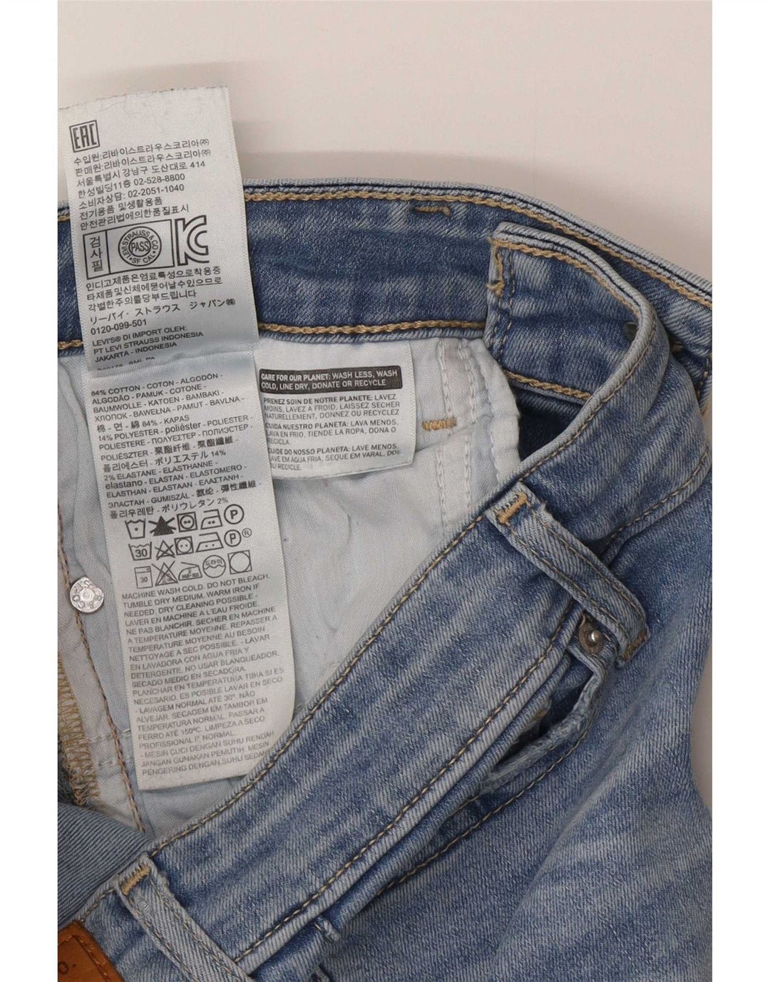 Levi's Mujer 715 Vaqueros Bootcut W26 L32 Algodón Azul