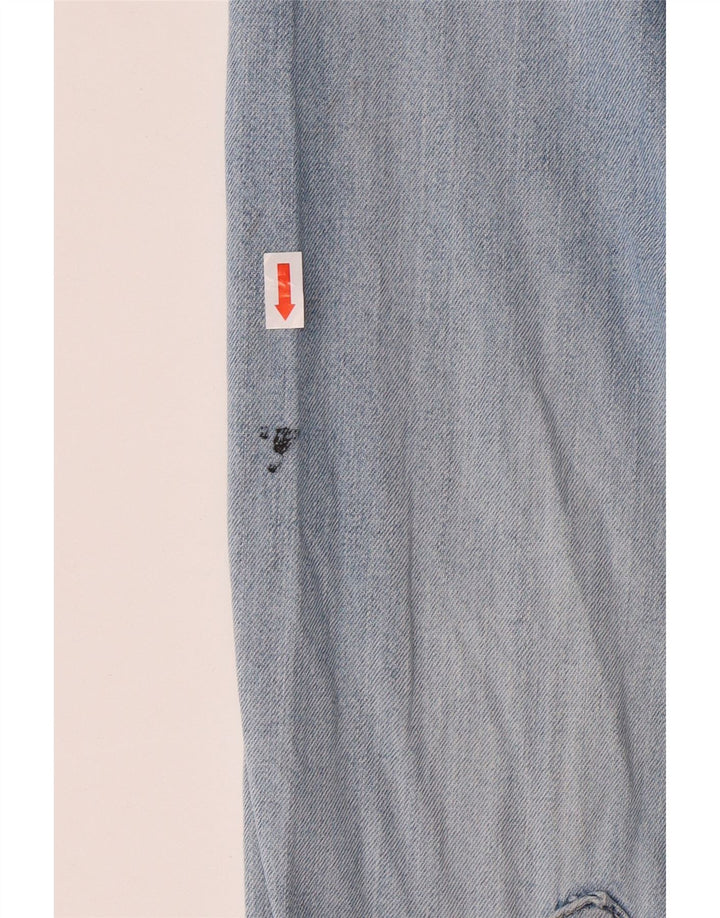 WRANGLER Camisa vaquera para hombre de algodón azul grande