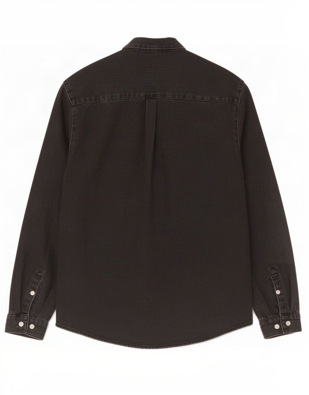 Zara Hombre Camisa Vaquera Small Algodón Negro