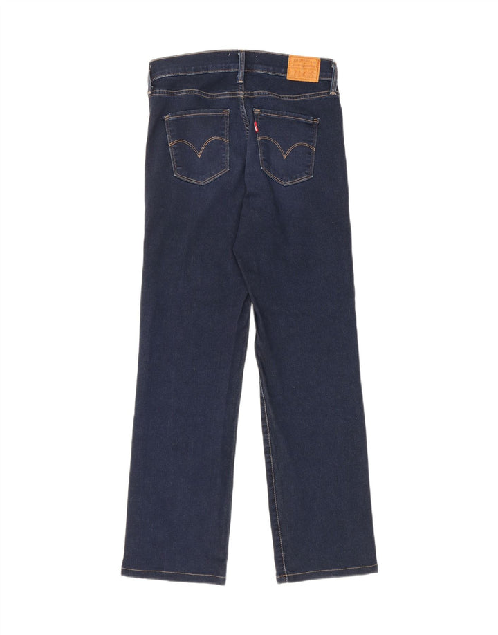 Levi's Mujer 314 Shaping Straight Jeans W28 L28 Algodón Azul