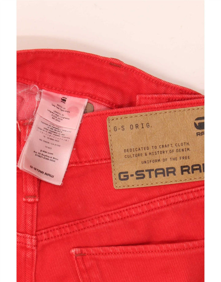 Vaqueros recortados con arco 3D para hombre G-Star W25 L25 Algodón rojo