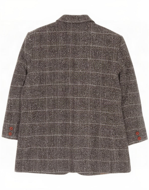 Chaqueta tipo blazer de manga 3/4 para mujer Giulia Galanti IT 50 XL Marrón Check