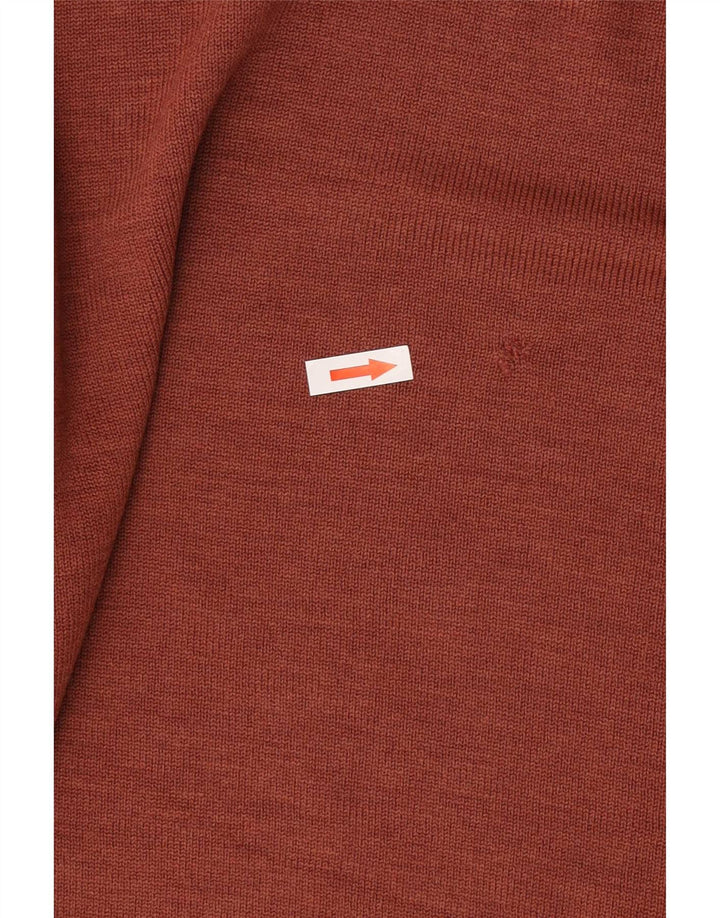 Lacoste - Jersey de cuello redondo para hombre, talla 5, lana marrón grande
