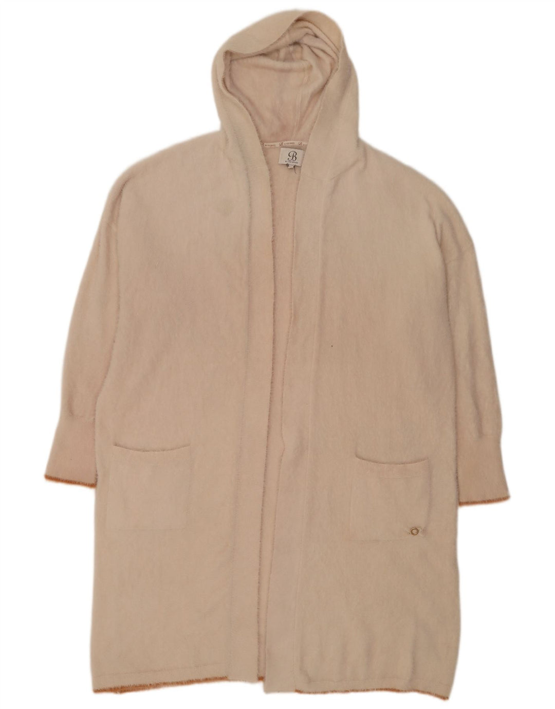 Ted Baker Suéter tipo cárdigan abierto de corte largo y extragrande para mujer UK 40 XL Beige