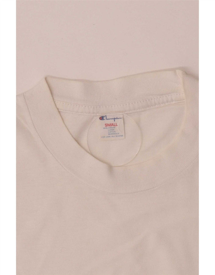 Champion Camiseta gráfica para hombre Top Small White Cotton