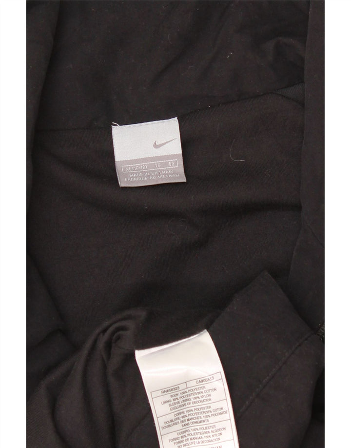 Nike Chaqueta de Chándal para Mujer US 16/18 XL Negro Colorblock Poliéster