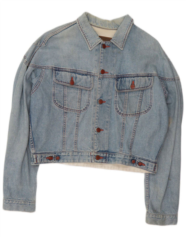 Chaqueta Vaquera Corta Mujer Benetton IT 48 XL Algodón Azul