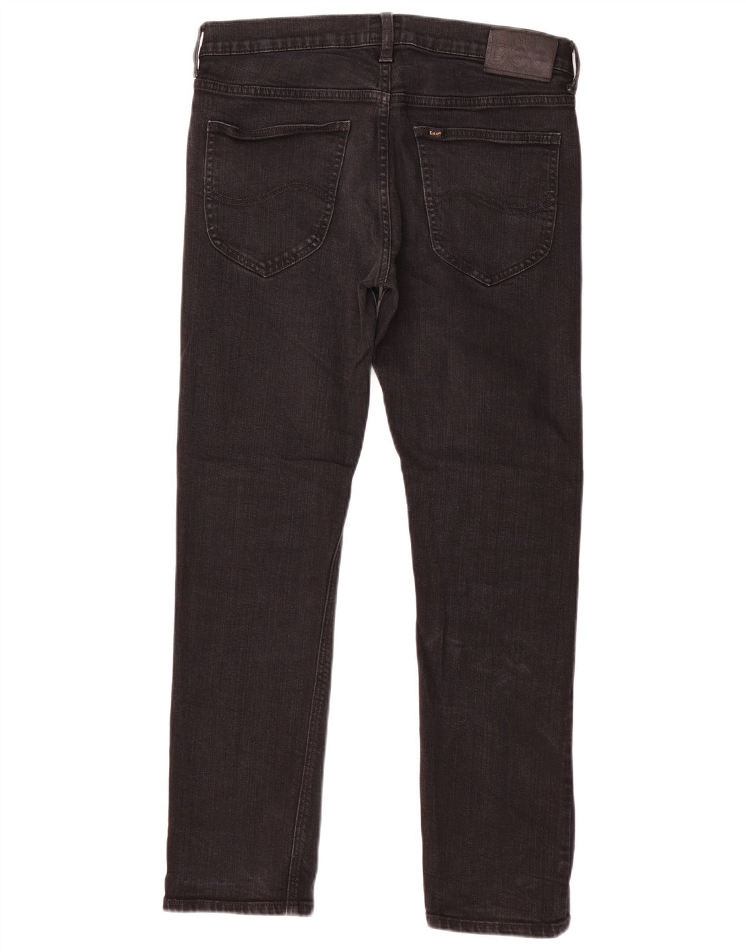 LEE Mujer Daren Zip Fly Vaqueros Rectos W31 L30 Algodón Negro