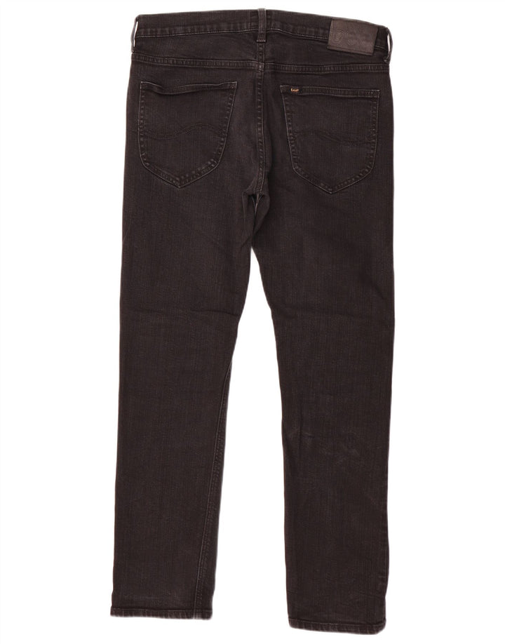 LEE Mujer Daren Zip Fly Vaqueros Rectos W31 L30 Algodón Negro