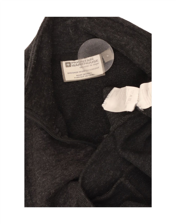 MOUNTAIN WAREHOUSE Sudadera con cuello y cremallera para hombre Jumper Gris medio moteado