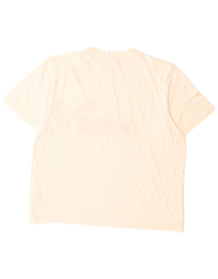Puma Camiseta gráfica para hombre Top Medium White Cotton
