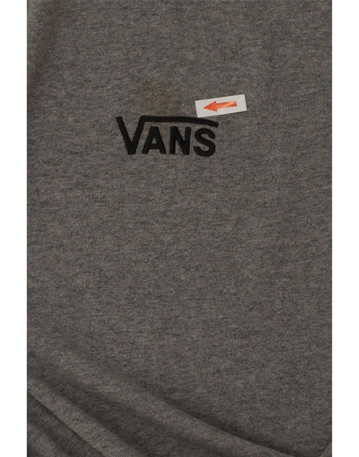 Vans Camiseta para hombre Top Small de algodón moteado gris