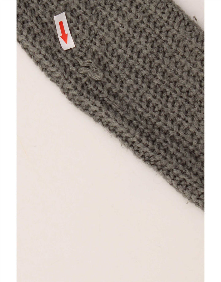 Zara Mujer Cárdigan Suéter UK 10 Small Gris Acrílico