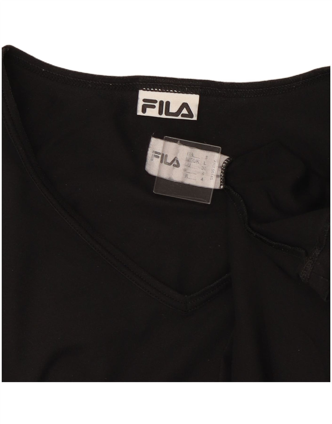 FILA - Camiseta para hombre, talla grande, color negro