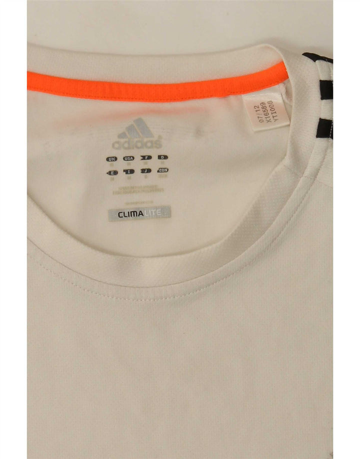 Adidas Hombre Climalite Chaleco Top Medio Blanco