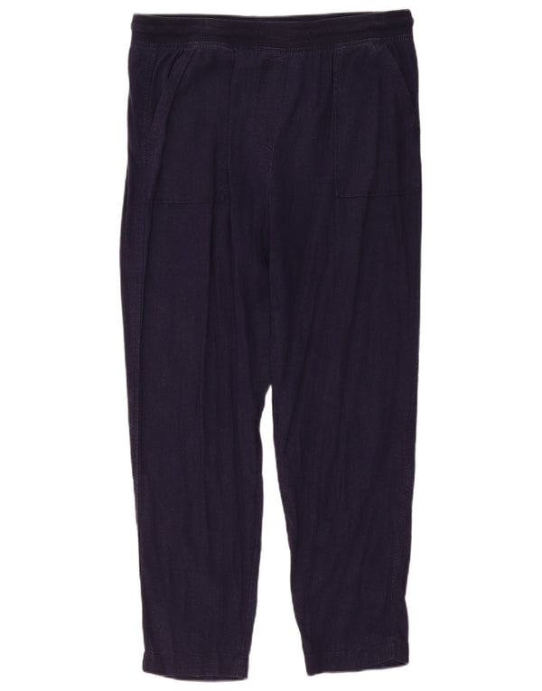 Marks & Spencer Pantalones Casuales para Mujer UK 14 Large W34 L29 Azul Marino