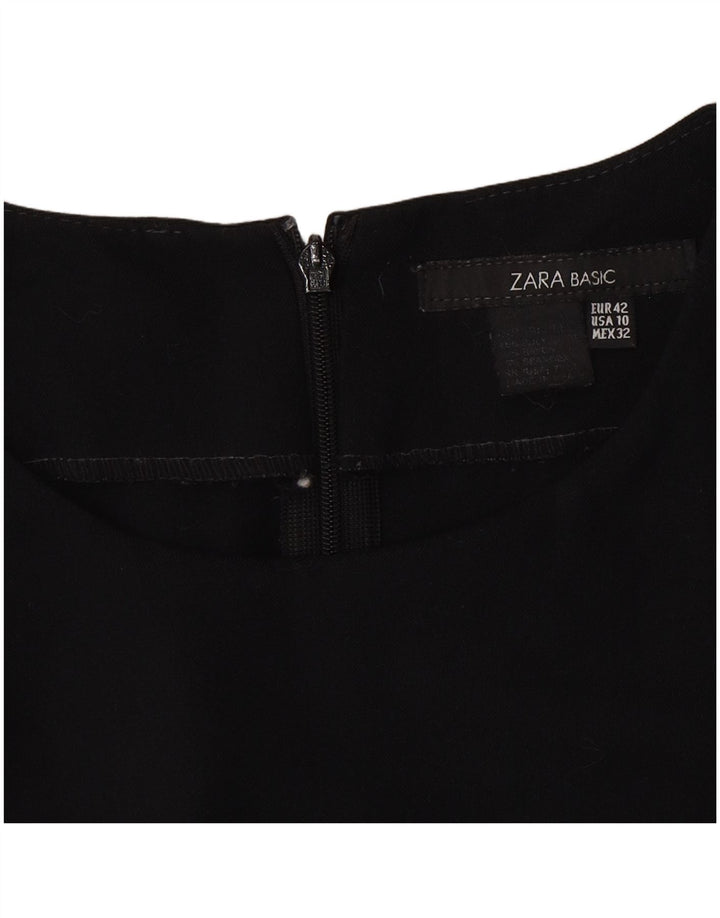 Zara Vestido tubo sin mangas para mujer EU 42 Grande Negro
