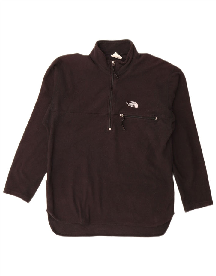 The North Face Jersey de forro polar con cuello y cremallera para mujer UK 40 Mediano Poliéster negro