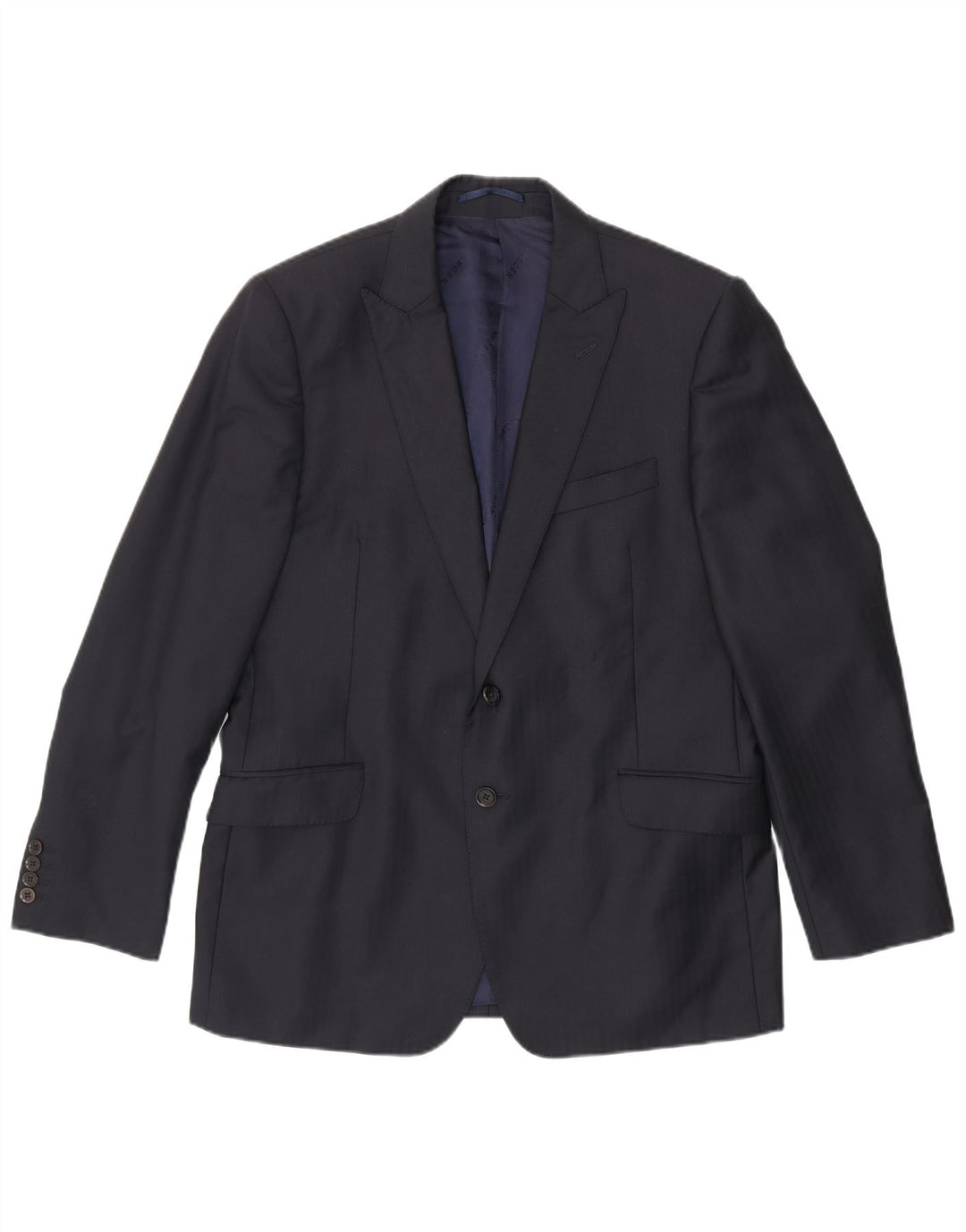 JAEGER Chaqueta tipo blazer Alfred Brown con 2 botones para hombre UK 44 2XL Azul marino
