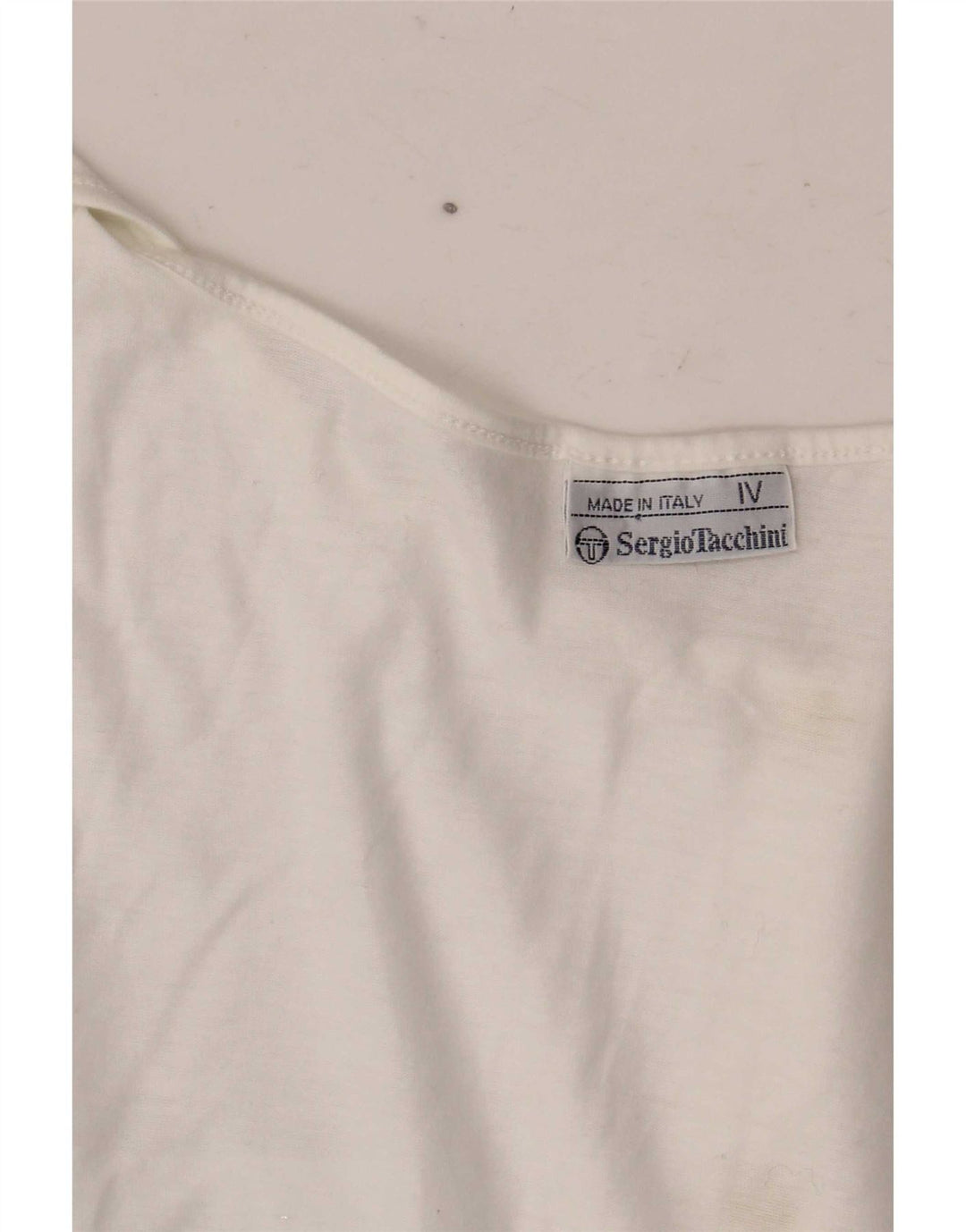 Sergio Tacchini Blusa sin mangas para mujer UK 44 Grande Blanco