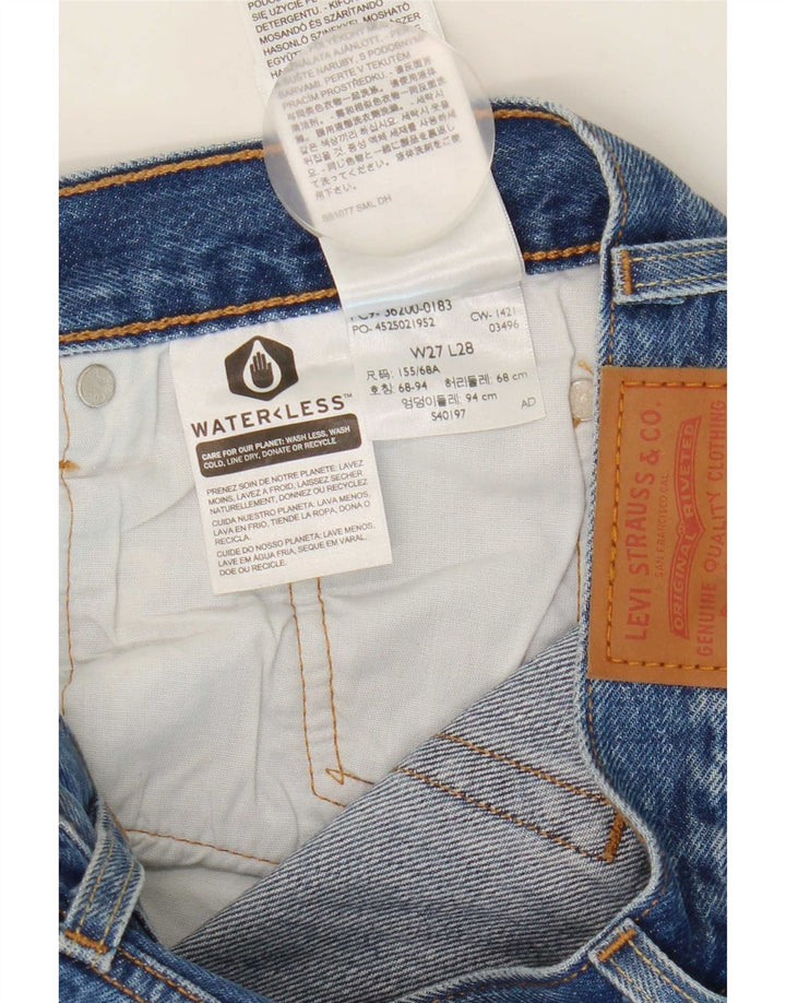 Vaqueros Levi's Mujer 501 Rectos W27 L29 Algodón Azul