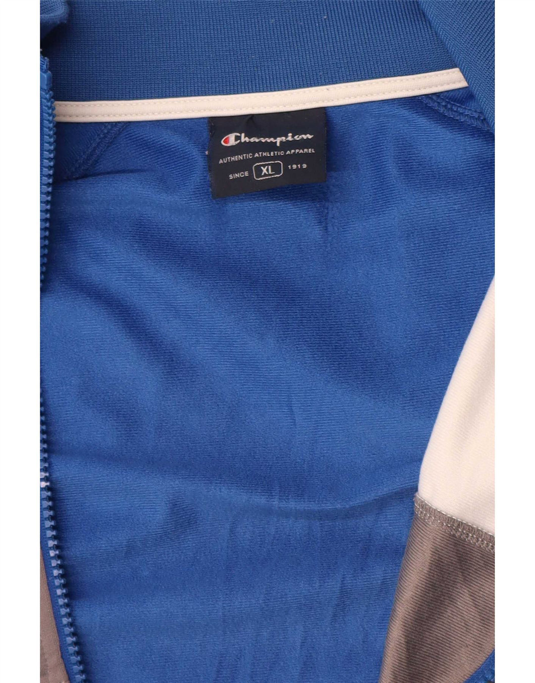 Champion Chaqueta de chándal para hombre XL Azul Colorblock