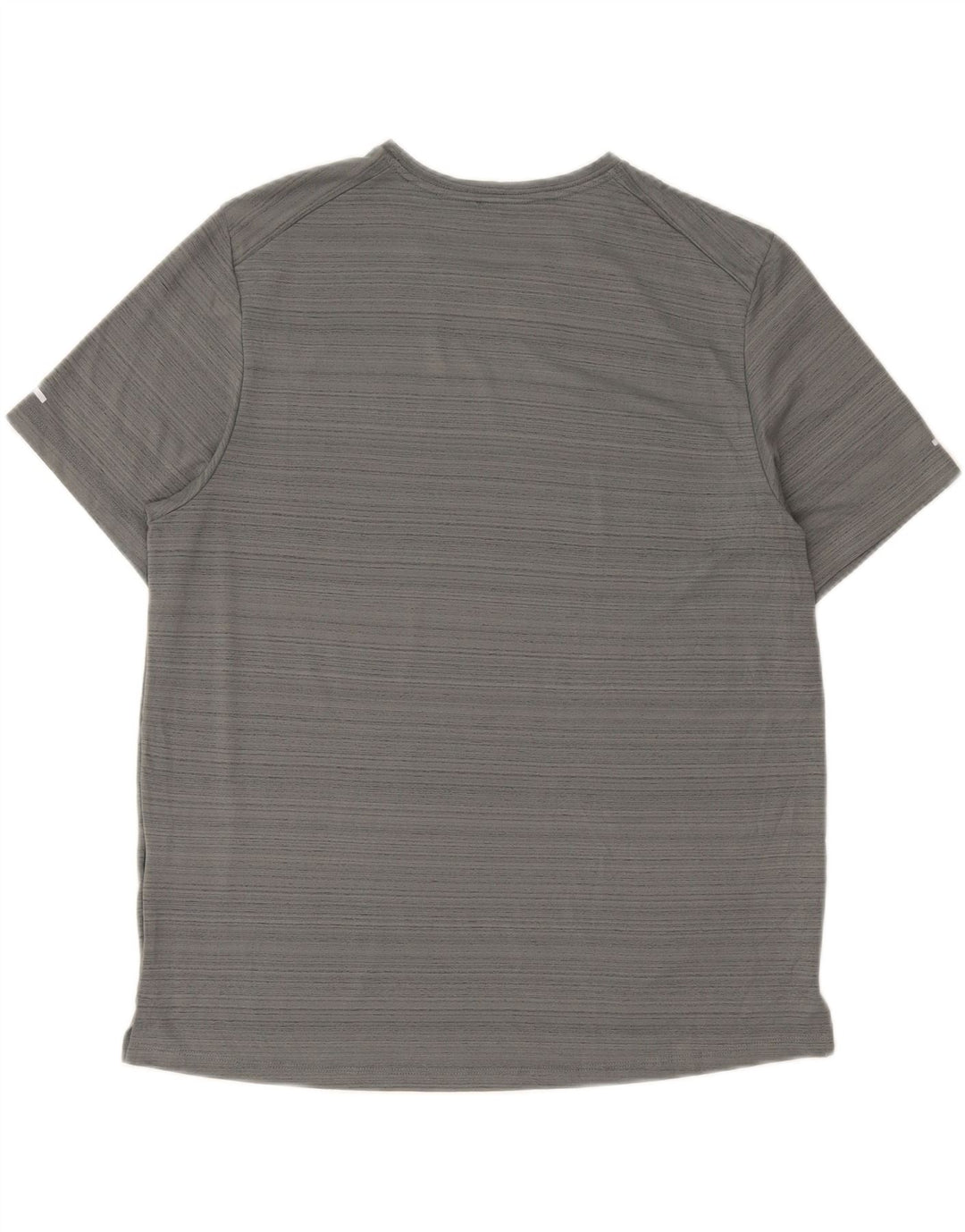 Camiseta Nike Dri Fit para hombre Top grande gris con rayas de poliéster