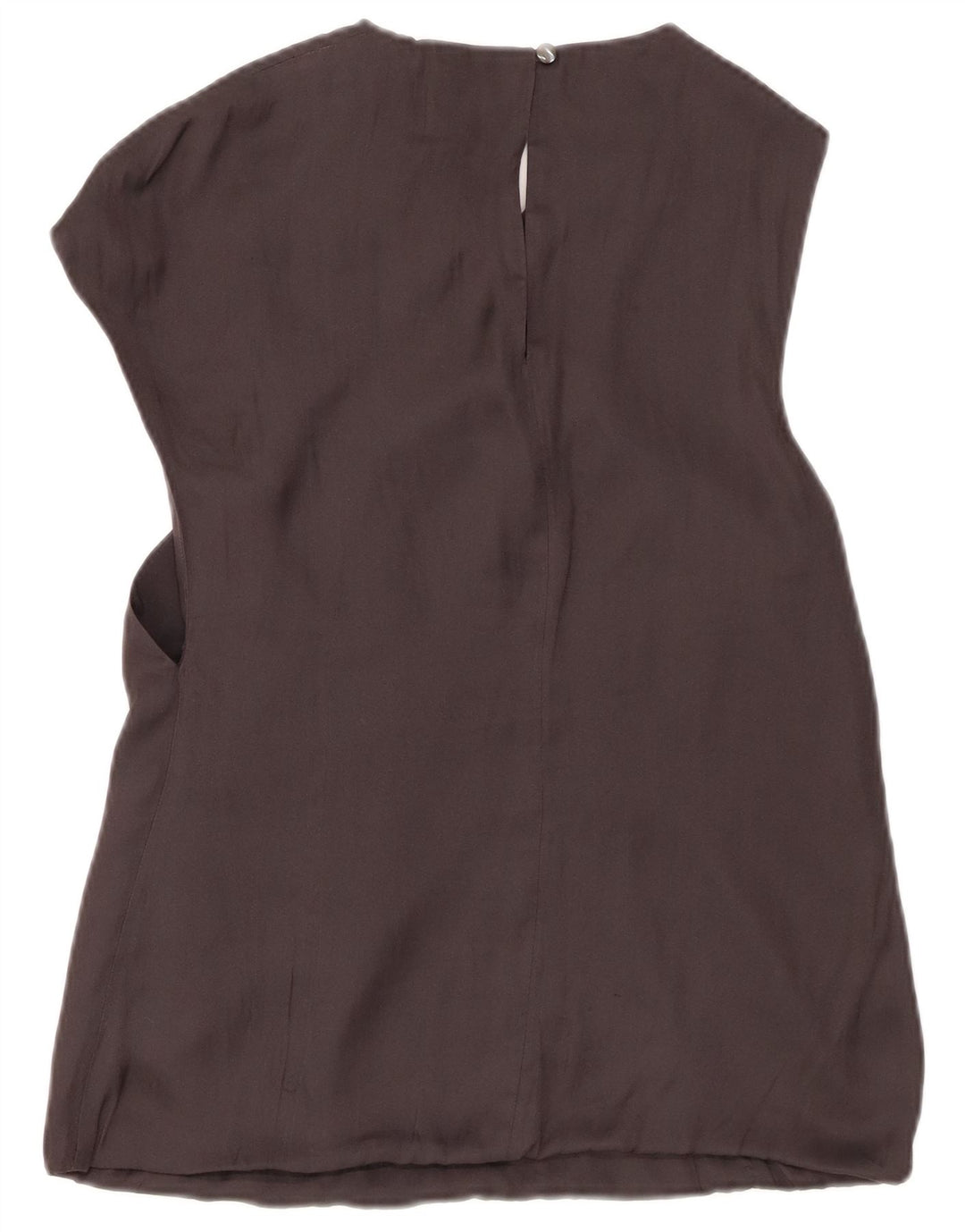 Karen Millen Blusa sin mangas para mujer Top UK 8 Small Poliéster negro