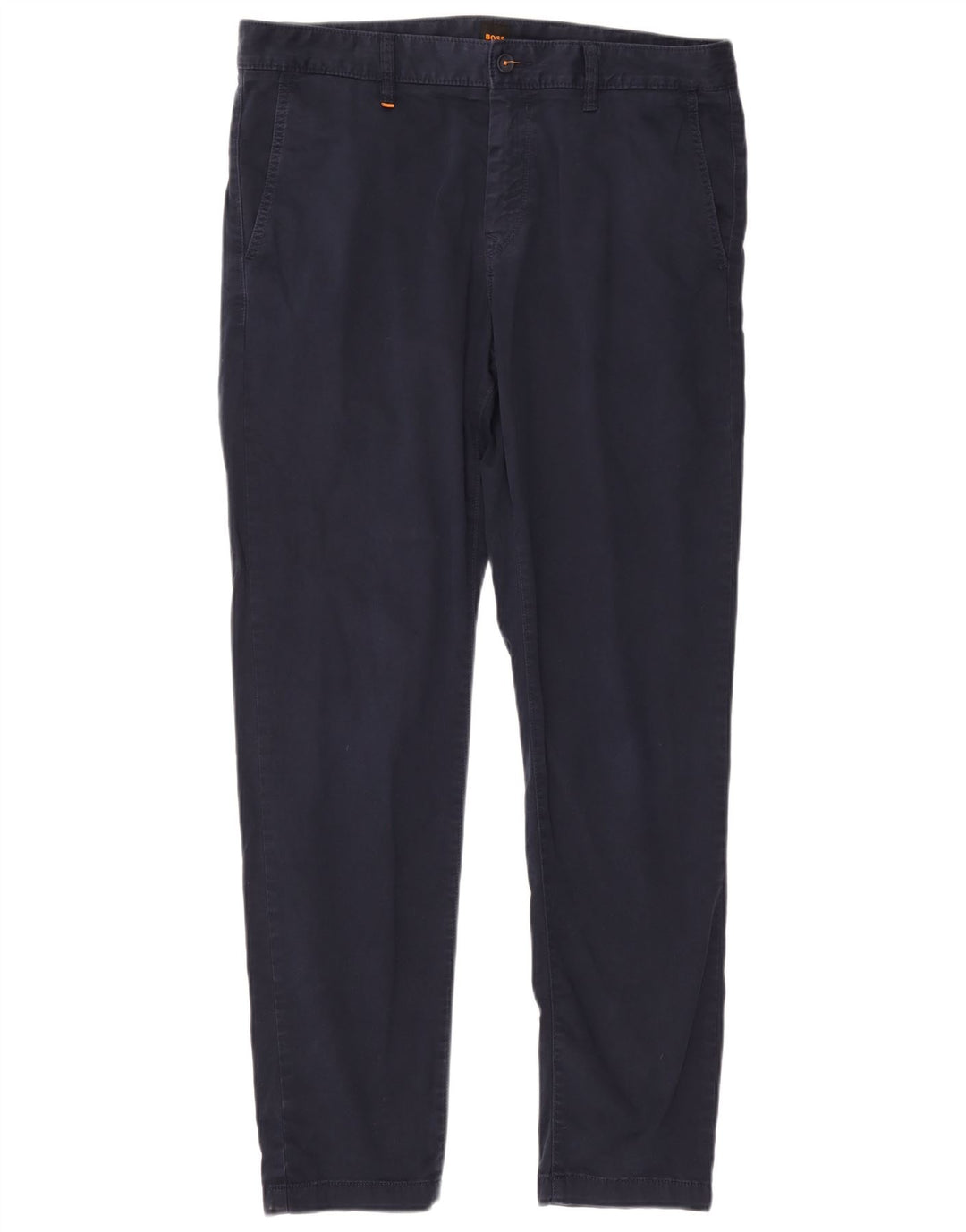 HUGO BOSS Pantalón chino slim para hombre W36 L31 Algodón azul marino