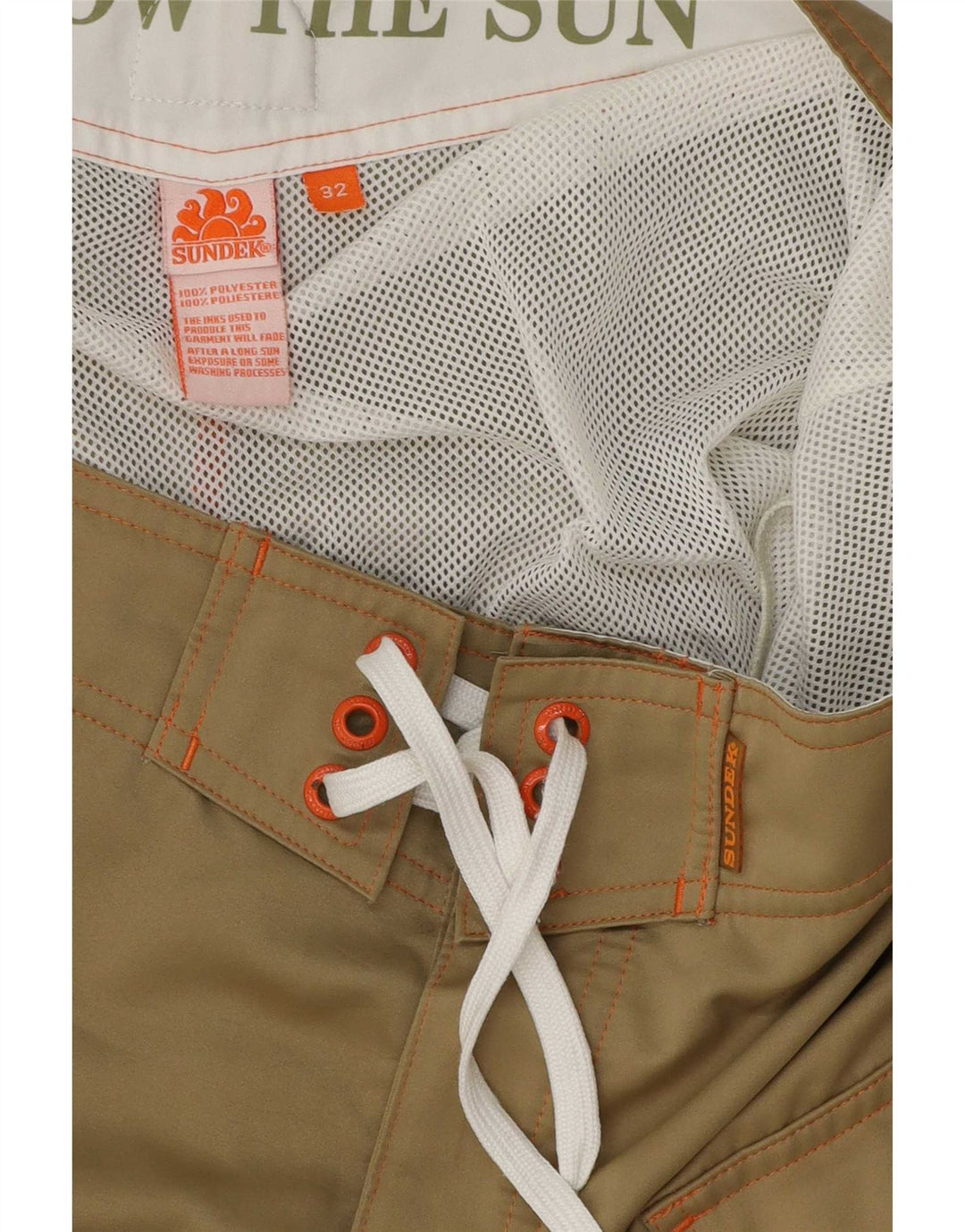 Sundek Bañador con estampado gráfico para hombre Poliéster beige medio