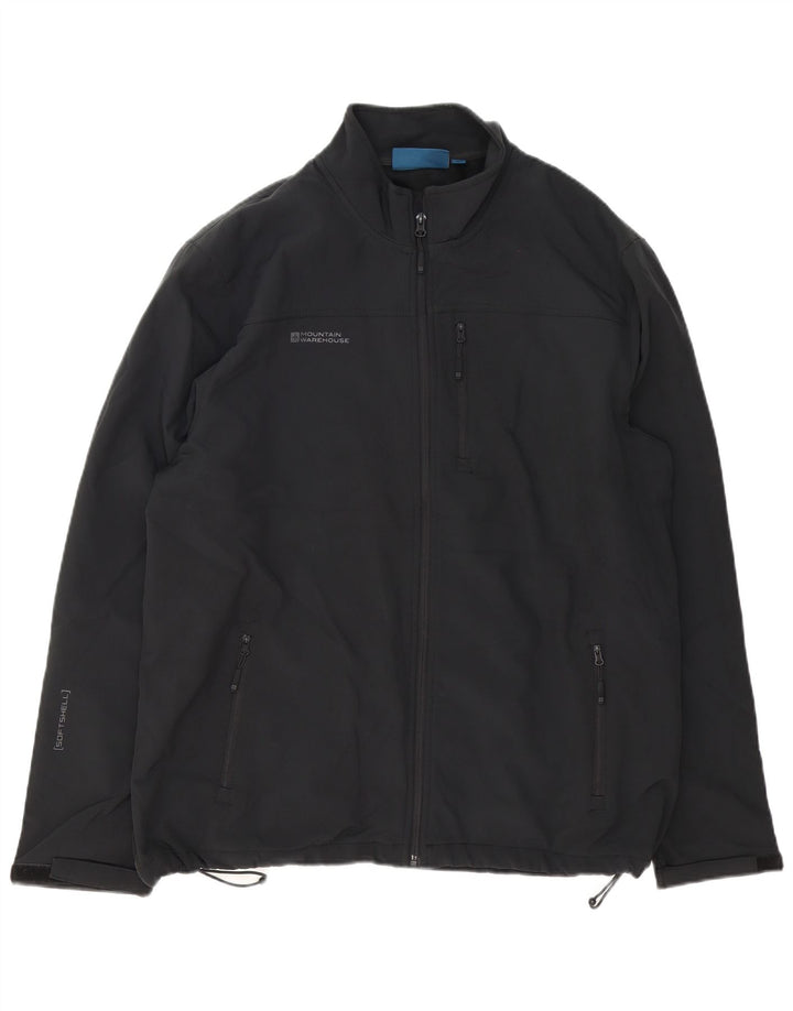 MOUNTAIN WAREHOUSE Chaqueta cortavientos para hombre UK 44 2XL Poliéster negro