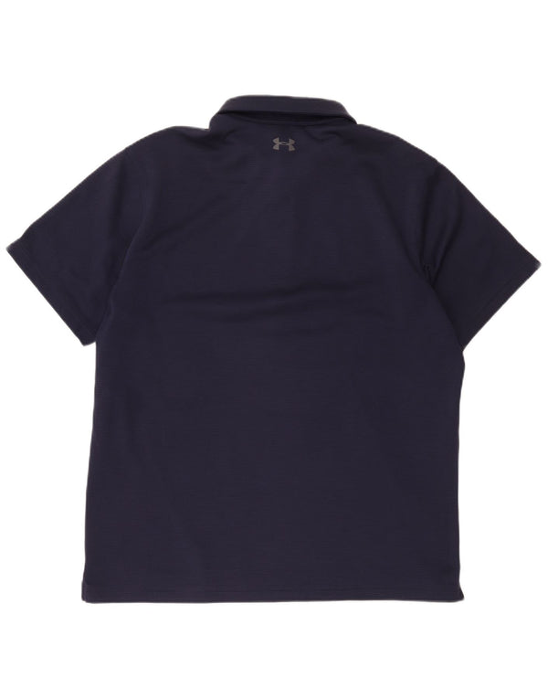 Under Armour Polo Heat Gear Holgado para Hombre XL Azul Marino