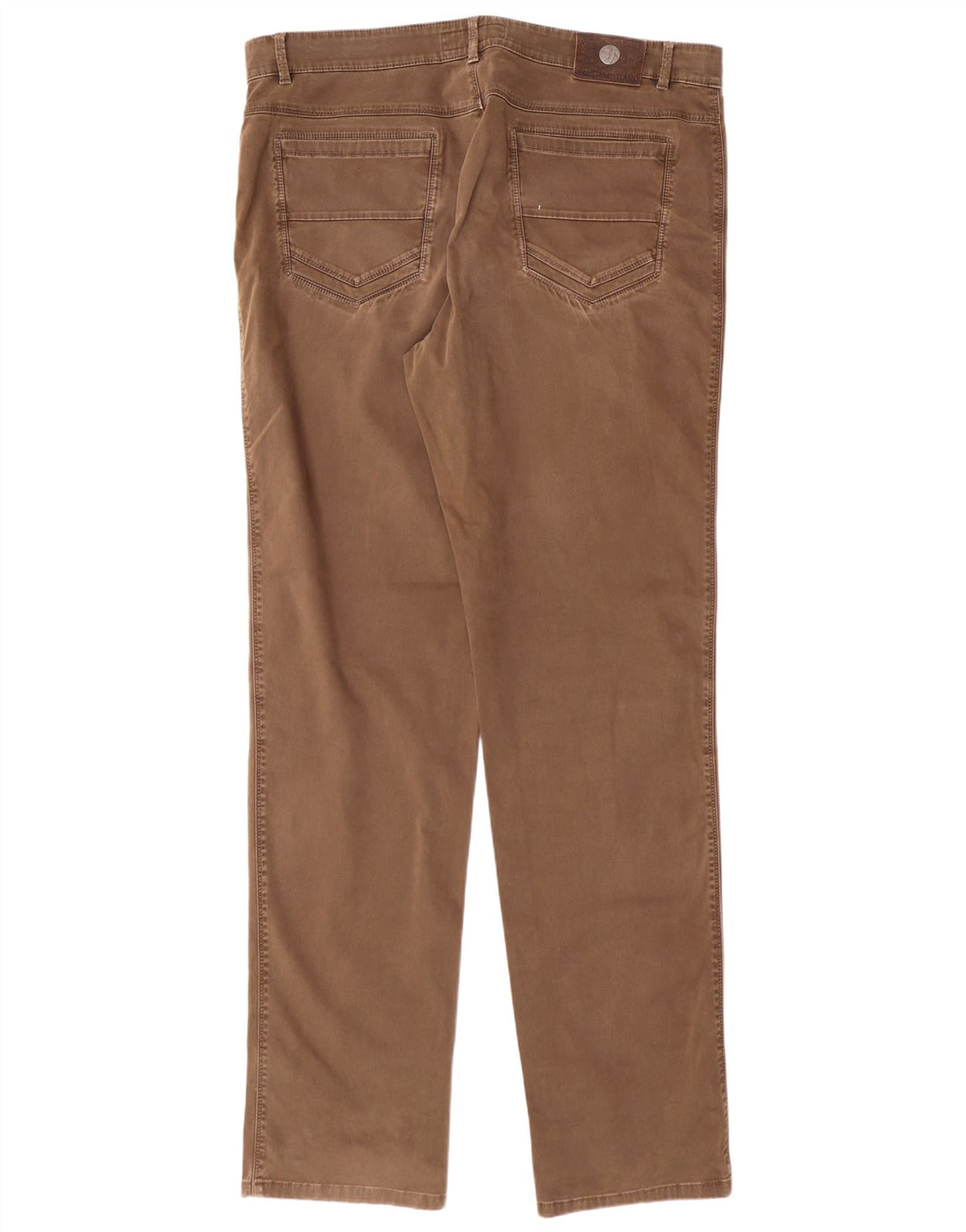TRUSSARDI Pantalones rectos informales para hombre IT 58 3XL W40 L36 Marrón Algodón