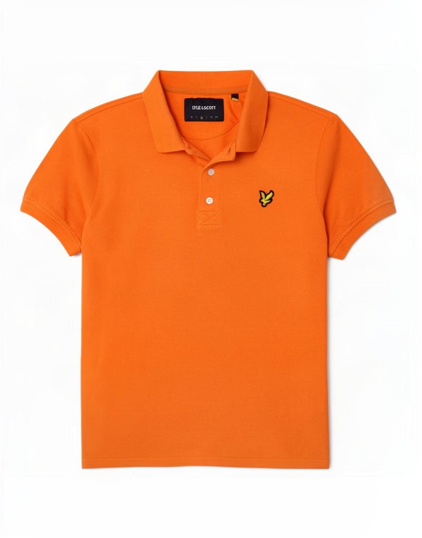 Lyle & Scott Polo Hombre Algodón Naranja Medio