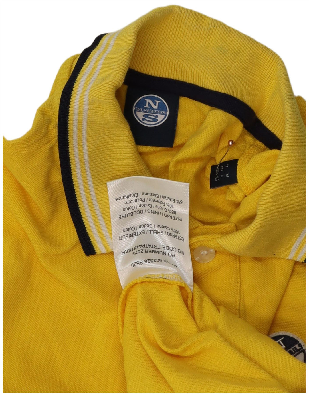 Polo North Sails Hombre Pequeño Algodón Amarillo