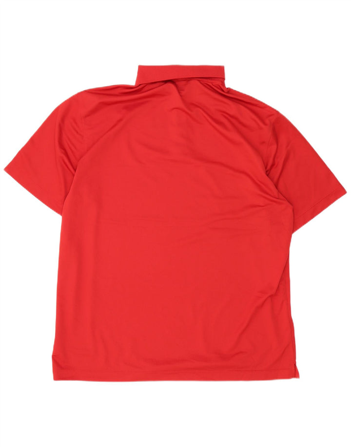 Polo Nike Dri Fit para hombre XL Poliéster rojo