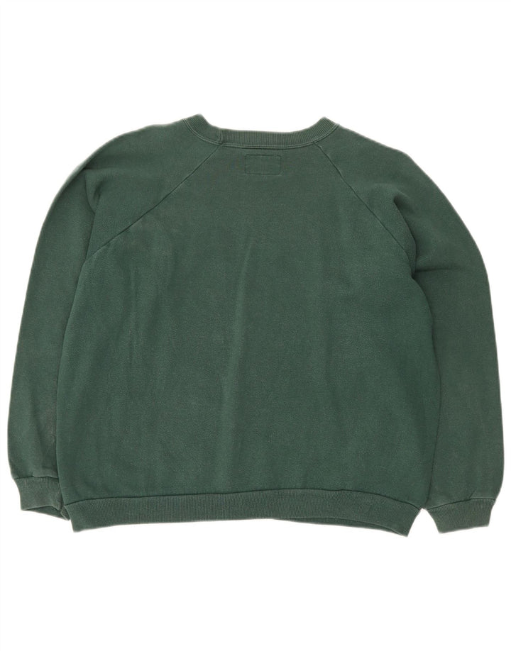 LEVI'S Sudadera holgada para mujer UK 44 Algodón verde medio