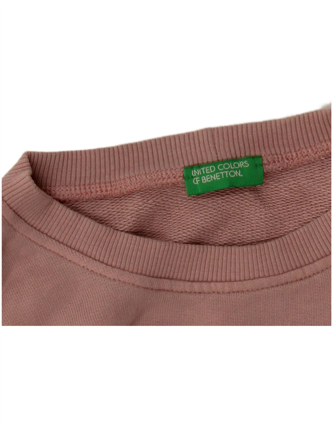 BENETTON Sudadera gráfica para mujer Jumper UK 46 Large Pink