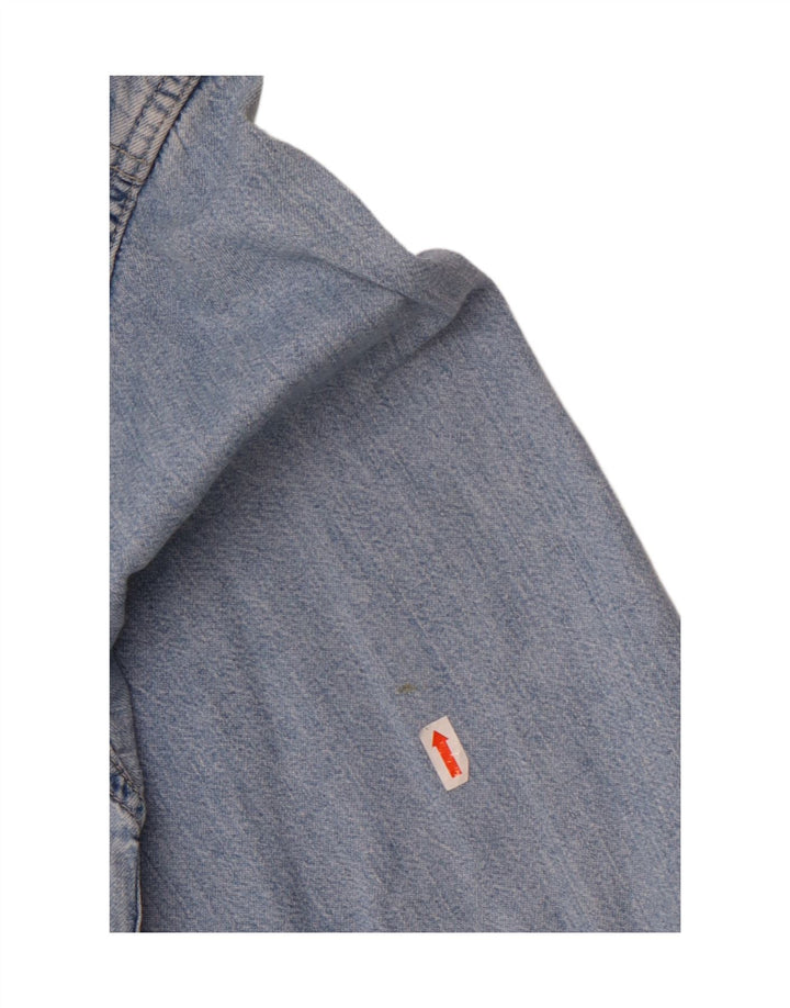 Wrangler Camisa Vaquera De Manga Corta Azul Medio Hombre