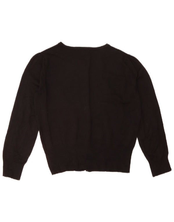 Marks & Spencer - Cárdigan corto para mujer, talla 40, talla grande, viscosa negra