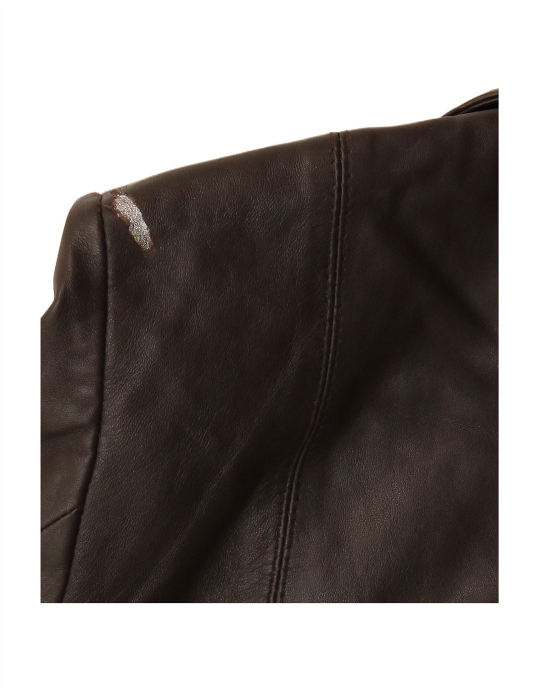 TORUS Womens Leather Coat UK 14 Large  Brown Leather
