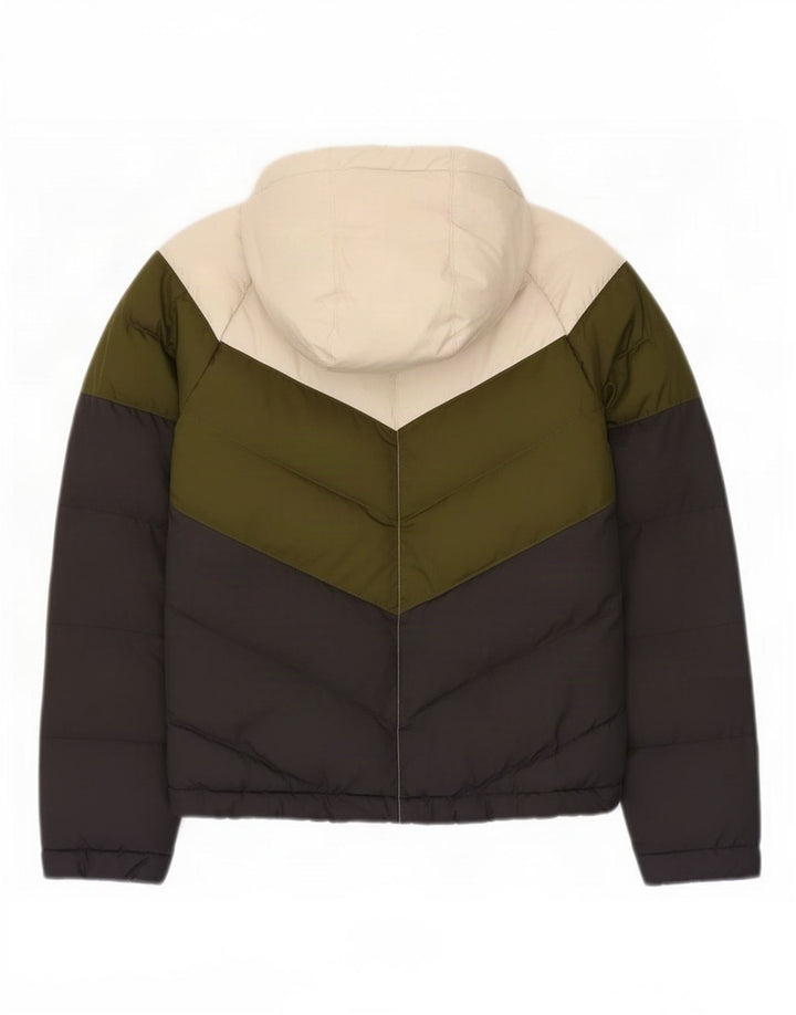 Nike Chaqueta acolchada con capucha para niños de 8 a 9 años, talla pequeña, multicolor